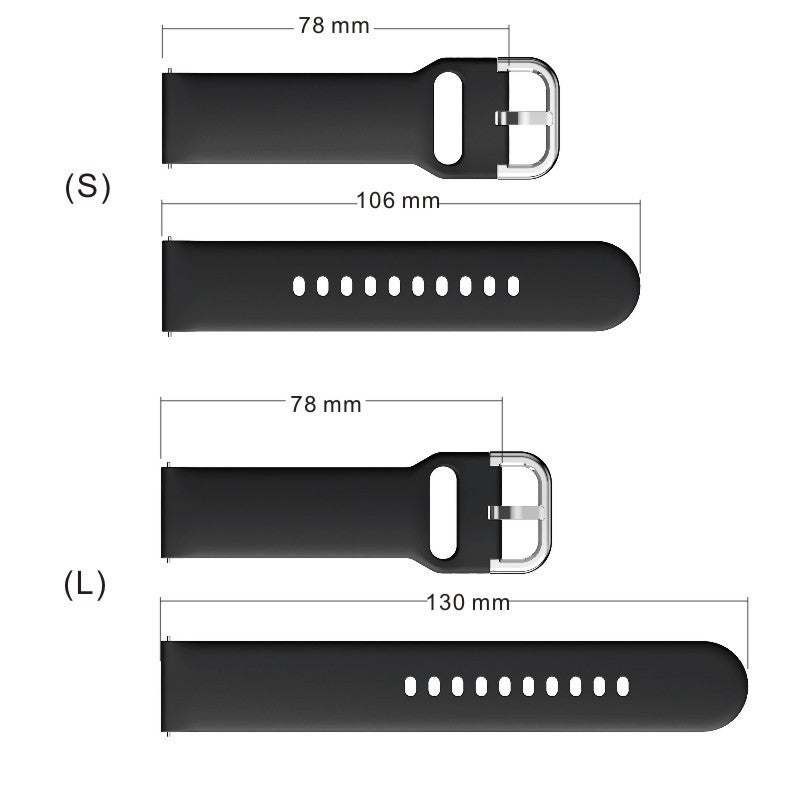 For Samsung Galaxy Active2 Silicone Strap Huawei Watchgt Strap 20Mm 22Mm - Image 5