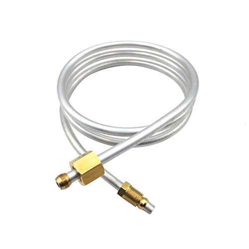 Meter Star 1/4" Aluminum Tubing Kit with Compression Olive Fittings M10x1 Female and Male Length 39.5 Inch for Gas Water Heater,Furnace Heater and Valve Pilot Burner Tube Pipe Assembly Parts - Image 3