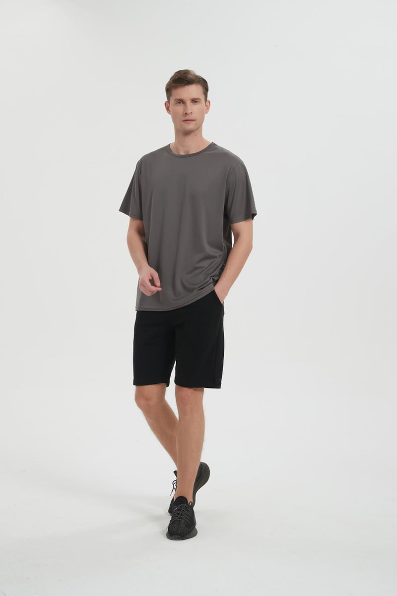 Phedrew 5 Pack Mens Active T-Shirts Crew Neck Athletic Short Sleeve Tops Moisture Wicking Running Tee Tops - Image 4
