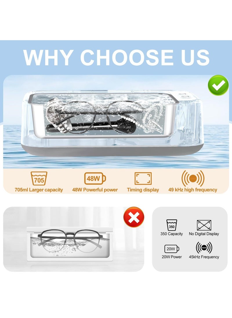 General Ultrasonic cleaning machine Glasses cleaning machine Household dentures Contact lenses Jewelry Automatic cleaner  - Image 4