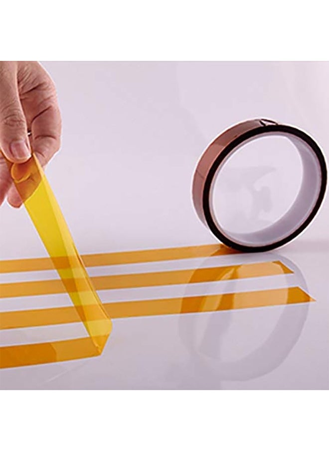 Rubik High Temperature Tape, 5mm Wide x 33m Long Heat Resistant/Transfer Sublimation Tape for Electronics Soldering Circuit Board, No Residue (1 Roll)  - Image 2