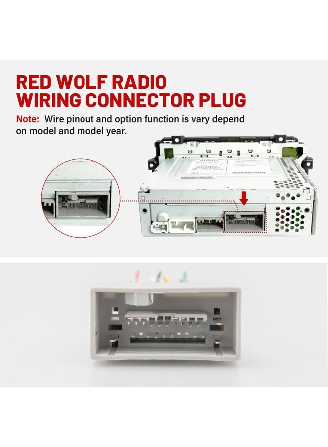 RED WOLF Radio Harness Replacement for 2011-2017 Honda Civic Accord Odyssey CRV, Acura RL TSX 2009-2014 Aftermarket Stereo Receiver Wire Cable Connector - Image 3