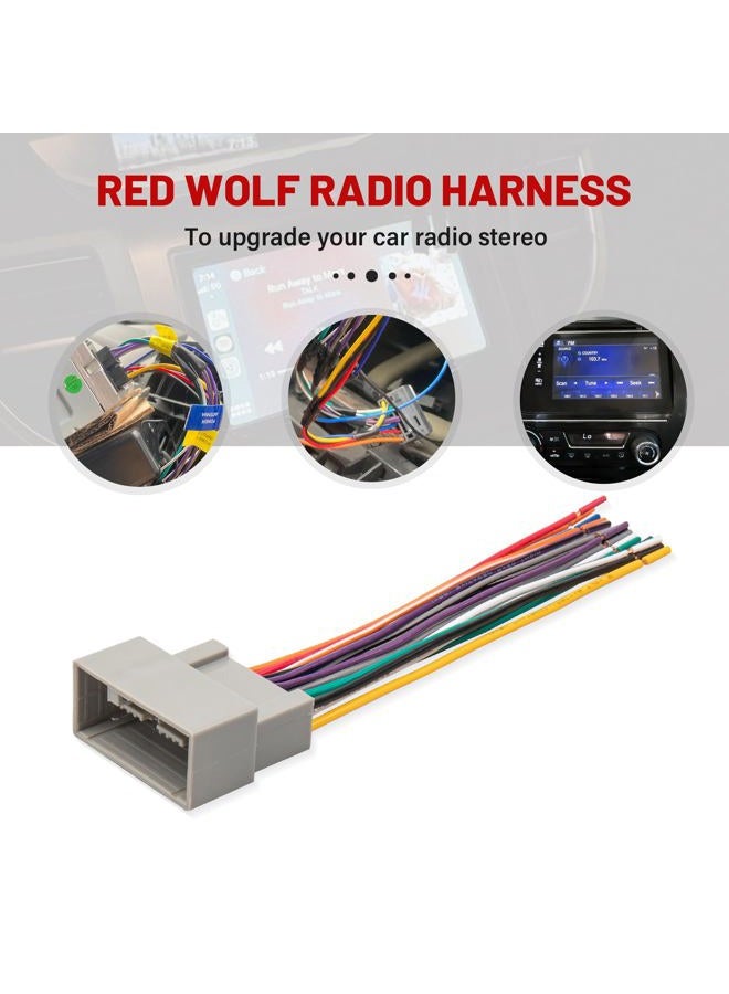 RED WOLF Radio Harness Replacement for 2011-2017 Honda Civic Accord Odyssey CRV, Acura RL TSX 2009-2014 Aftermarket Stereo Receiver Wire Cable Connector - Image 5