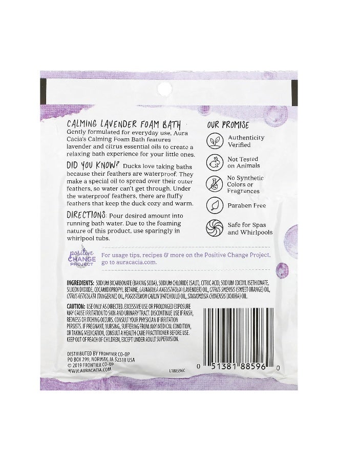 Aura Cacia Aura Cacia, Foam Bath, Calming Lavender, 2.5 oz (70.9 g)  - Image 2