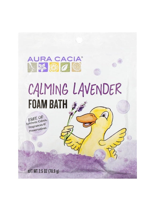 Aura Cacia Aura Cacia, Foam Bath, Calming Lavender, 2.5 oz (70.9 g)  - Image 1