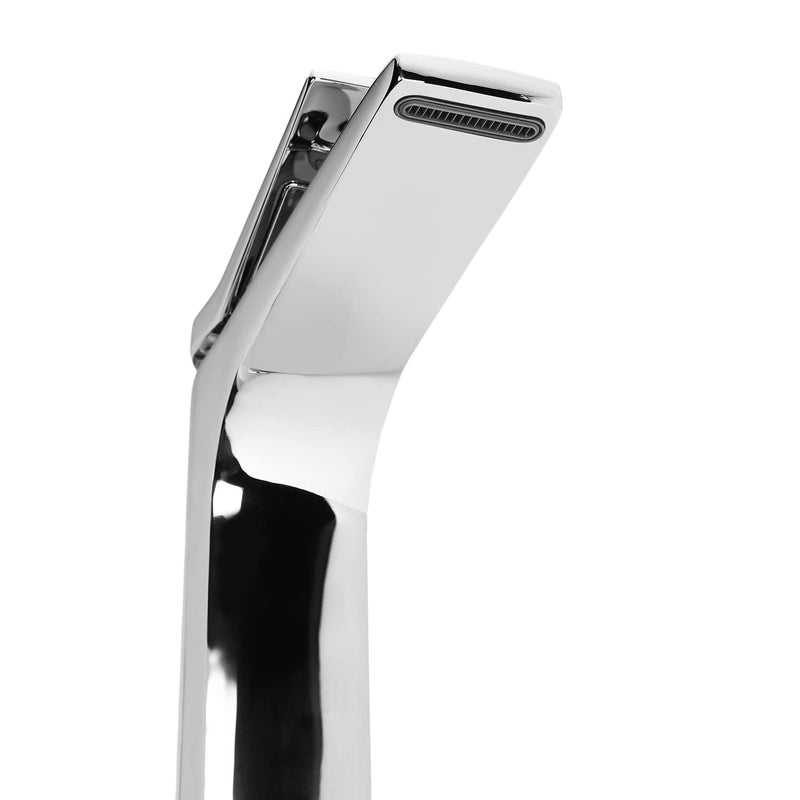 Hindware Italian Collection F410012CP Edge Single Lever Hot and Cold Basin Mixer - Tall, Brass with Chrome Finish - Image 4