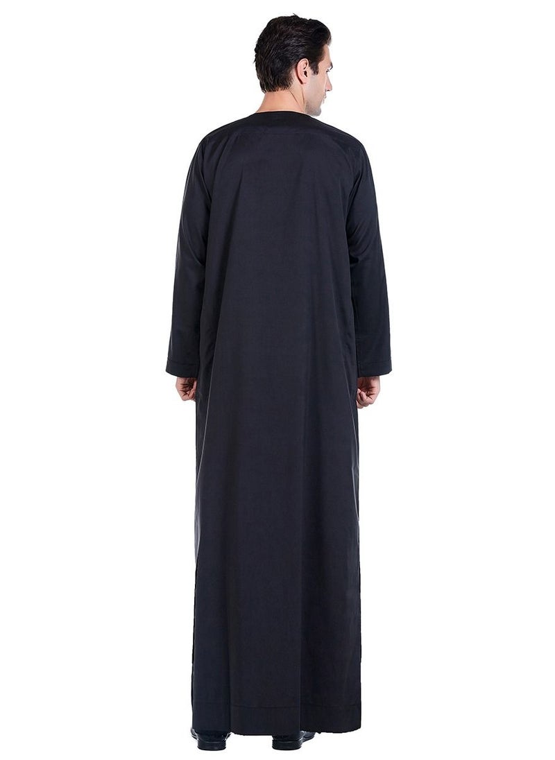 Loquat Muslim Arab Men Thobe Thawb Caftan  - Image 2