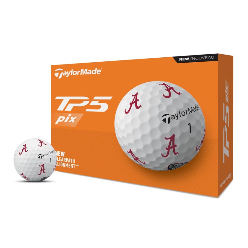 TaylorMade تايلورميد جولف 2024 TP5 PIX ألاباما ون دون جولة من كرات الجولف - Image 3
