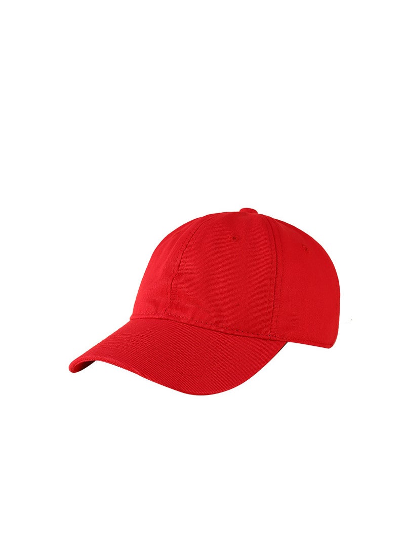 Generic Custom Logo Solid Color Baseball Cap Red 