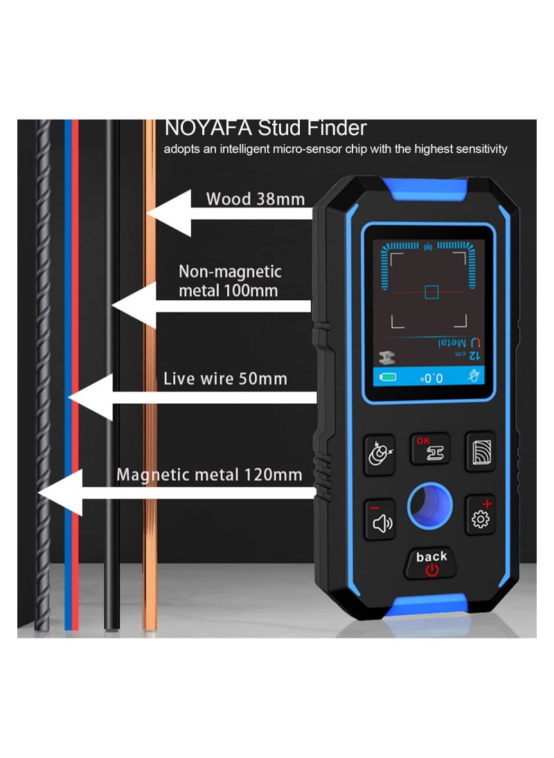 Generic Stud Finder for Walls Rechargeable Stud Scanner Wall Metal Detector for Wood Magnetic Metal AC Wire Support Voice Broadcast HD LCD Screen  - Image 2