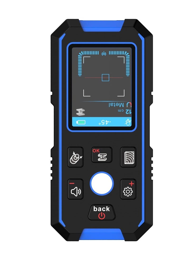 Generic Stud Finder for Walls Rechargeable Stud Scanner Wall Metal Detector for Wood Magnetic Metal AC Wire Support Voice Broadcast HD LCD Screen  - Image 1