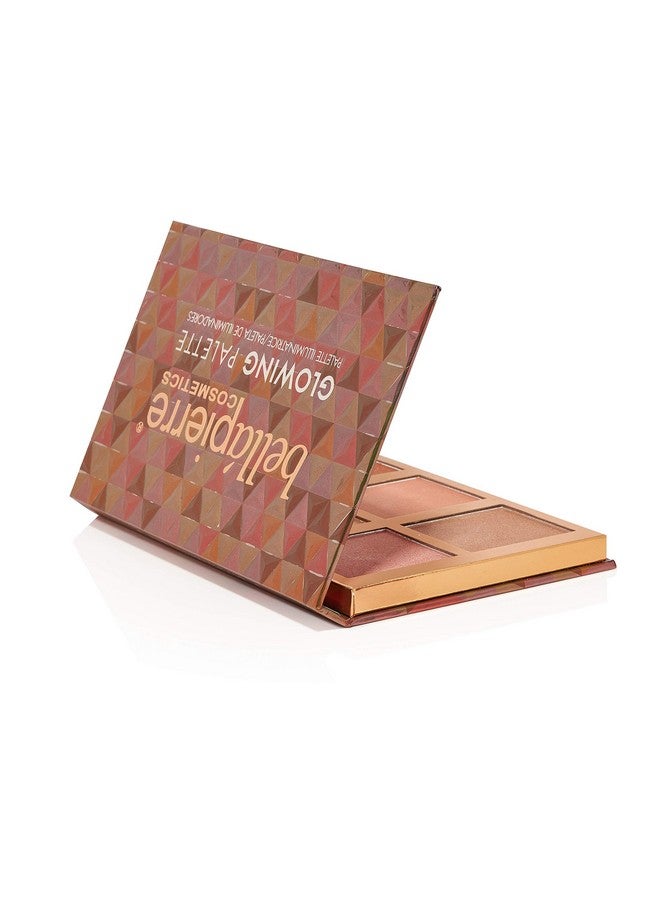 Glowing Highlighter Makeup Palette ; 6 Illuminating Shades To Suit Different Skin Tones ; Nontoxic And Paraben Free ; Vegan And Cruelty Free ; Natural Look