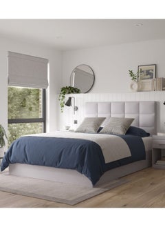 Bed and Mattress Home Berlin Upholstered Queen Size ( 150 X 200 ) Grey Color Bed 