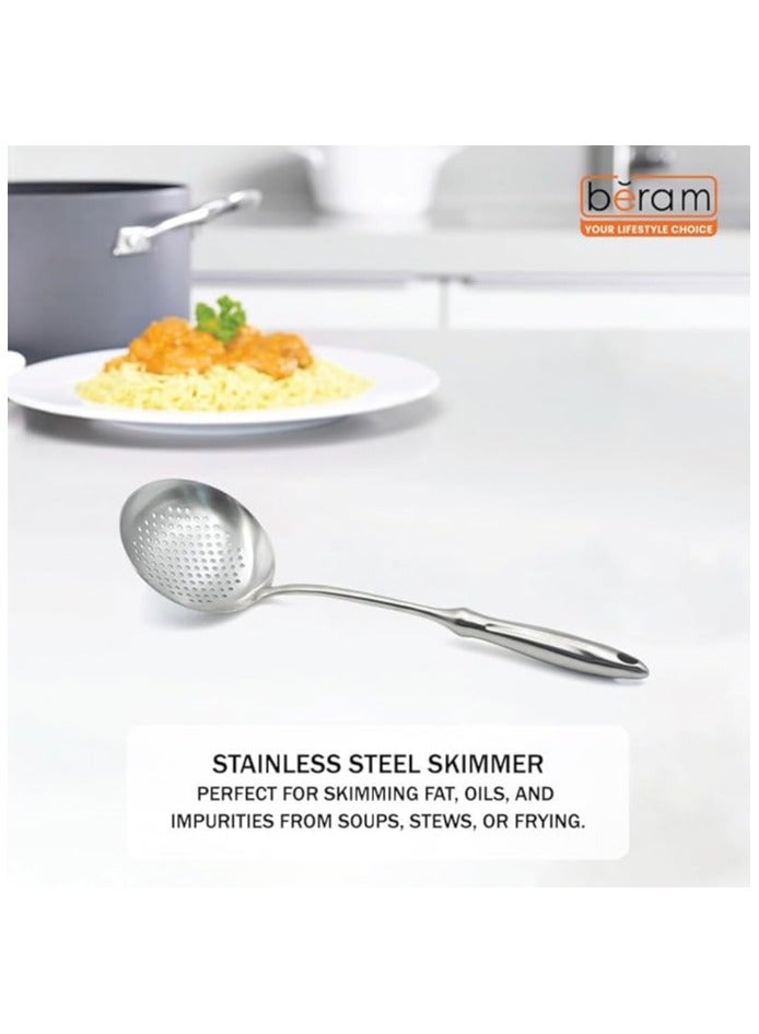 BERAM Honor Skimmer Strainer 304 Stainless Steel Elegant Design Cooking Utensils Kitchen Tool for Straining and Draining - Image 4