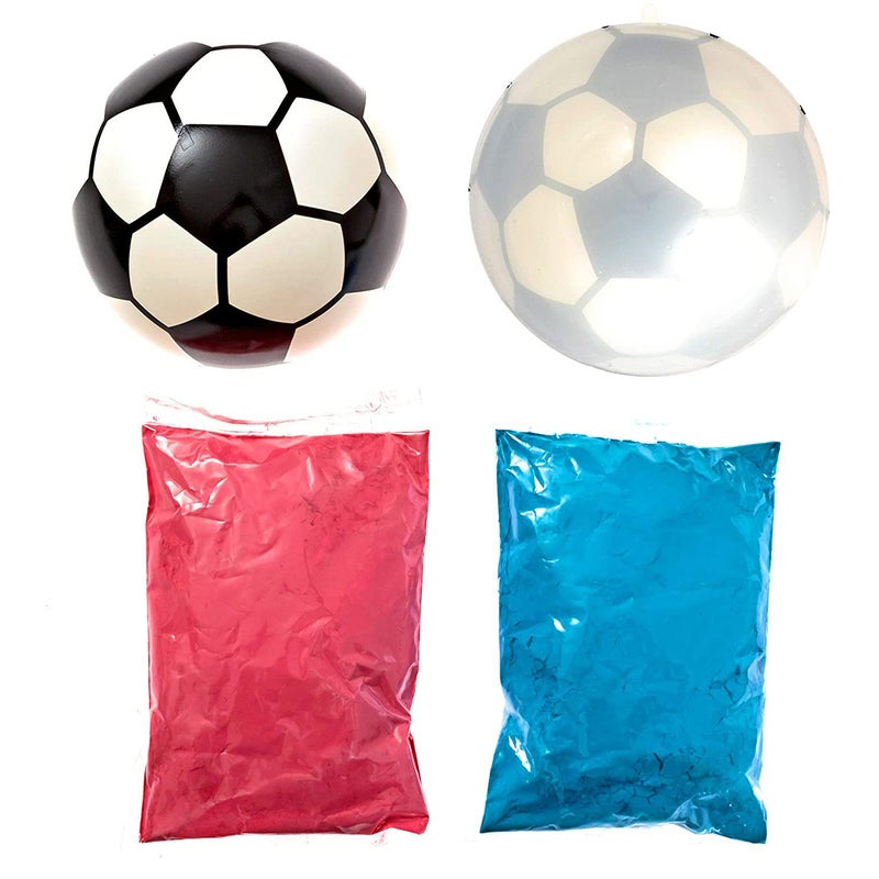 Baby Gender Reveal Football For Boys Or Girls, Football Gender Reveal Game With Corn Powder or glitter Paper scraps (Pink And Blue), Party Supplies Gender Reveal Ideas, 1 Full Set, Interactive Game, Party Game, Holiday Game, Creative Small Gift, Holi - Image 5