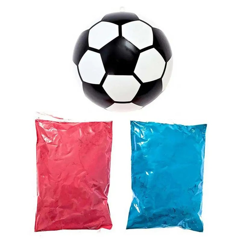 Baby Gender Reveal Football For Boys Or Girls, Football Gender Reveal Game With Corn Powder or glitter Paper scraps (Pink And Blue), Party Supplies Gender Reveal Ideas, 1 Full Set, Interactive Game, Party Game, Holiday Game, Creative Small Gift, Holi - Image 1