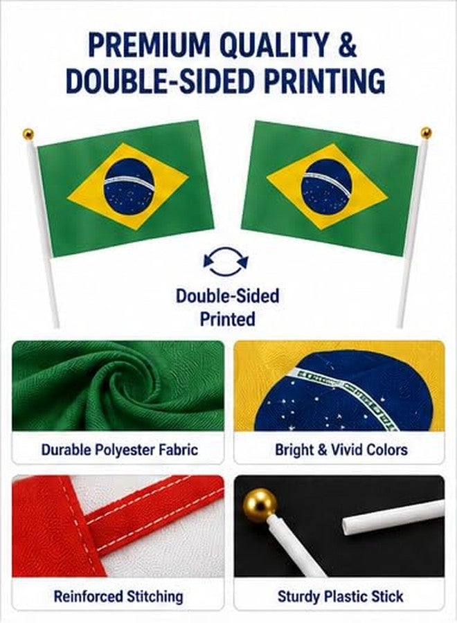 48 Pcs 2026 World Soccer Event Handheld Flags, Soccer Tournament 48 Countries Stick Flags, Premium Mini Hand Waving Flags for Party Bar Club Sports Events, International Festival and Garden Decorations - Image 5