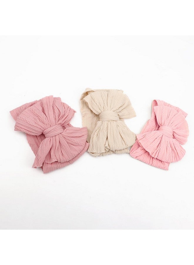 AQOKKA Baby Bows Headbands Nylon Baby Girl Headbands Soft Handmade Hairbands Toddler Hair Accessories for Girls Baby Newborn Infant Kids - Image 4