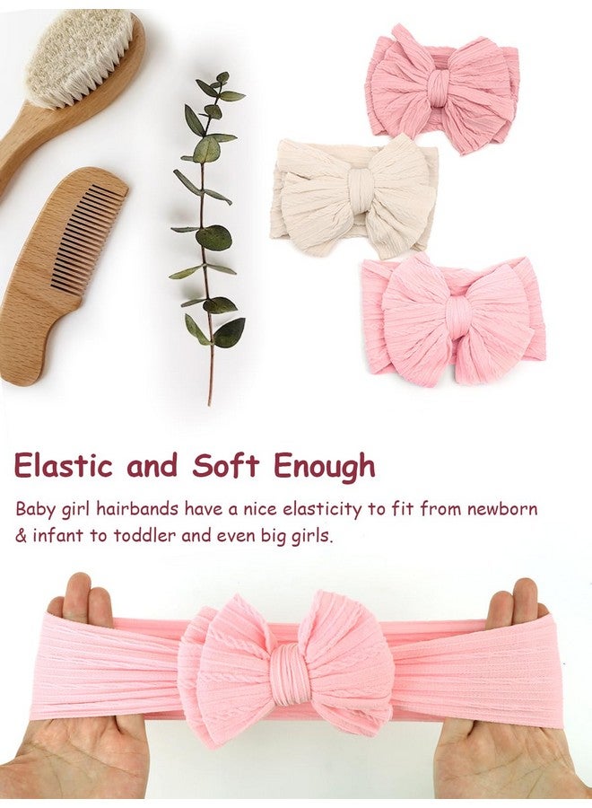 AQOKKA Baby Bows Headbands Nylon Baby Girl Headbands Soft Handmade Hairbands Toddler Hair Accessories for Girls Baby Newborn Infant Kids - Image 2