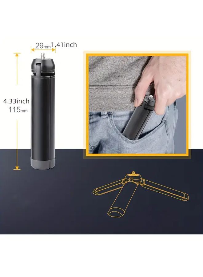 Aluminum Alloy Heavy Duty Compact Tripod With Quick Release Lever Stable Base - Image 2