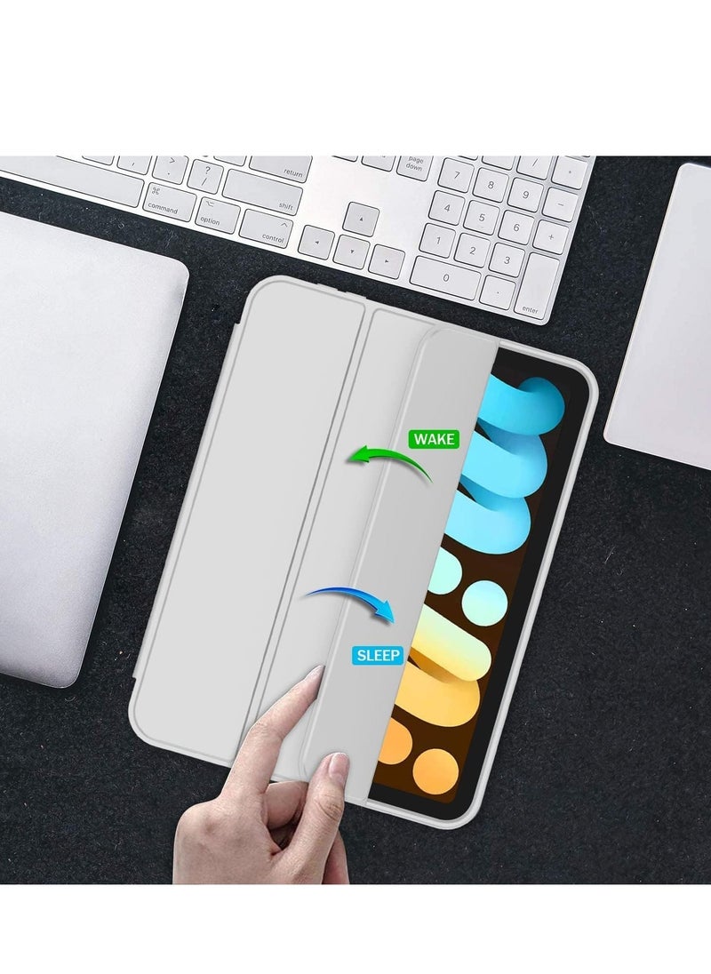 JAJEEK New Smart Case with Pencil Holder Compatible with iPad Mini 7 – Tri-Fold Smart Case with Soft TPU Back, Auto Wake/Sleep, Dustproof & Anti-Fingerprint, Heavy Duty Protection, Ultra-Slim & Lightweight - Image 2