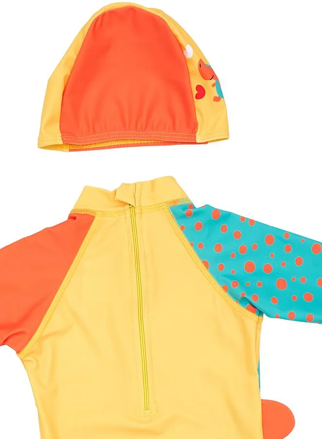 babyqlo Hello Dino 2 Pc Boys Swimsuit Set for Summer