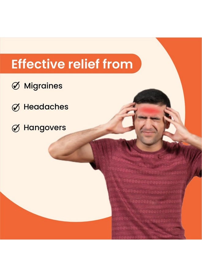Herb Tantra - Migraine Go Relief Cap | Soothing Headache Hat Ice Pack Mask | Face Cold Compress Cooling Gel Head Wrap | Products For Tension, Stress & Hangover - Image 1