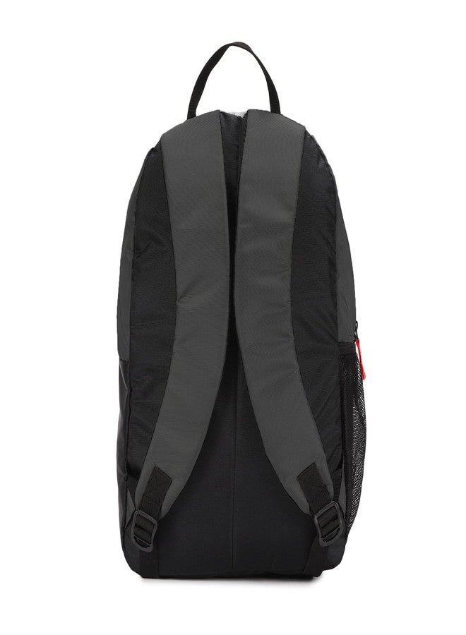 DIVULGE Coral 24 Liters Large Black Casual Backpack with Laptop sleeve, Front Pocket and Water Bottle Pouch (Black) - Image 4
