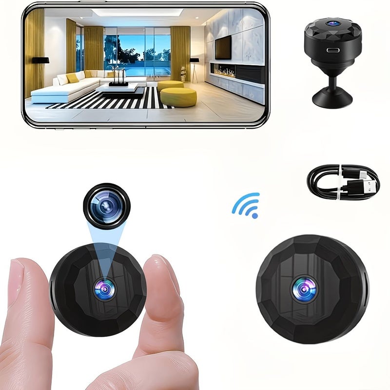 Black 2.4G Indoor Wireless Wifi Camera with Motion Detection Night Vision and Remote Control - Image 1
