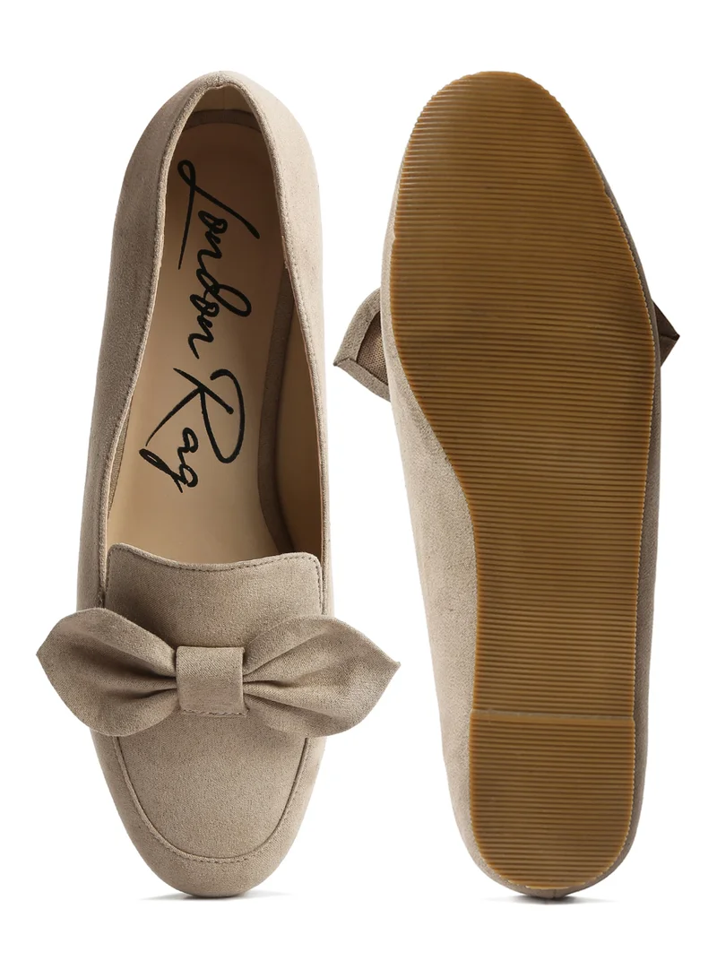 London Rag Bow Loafer in Tan