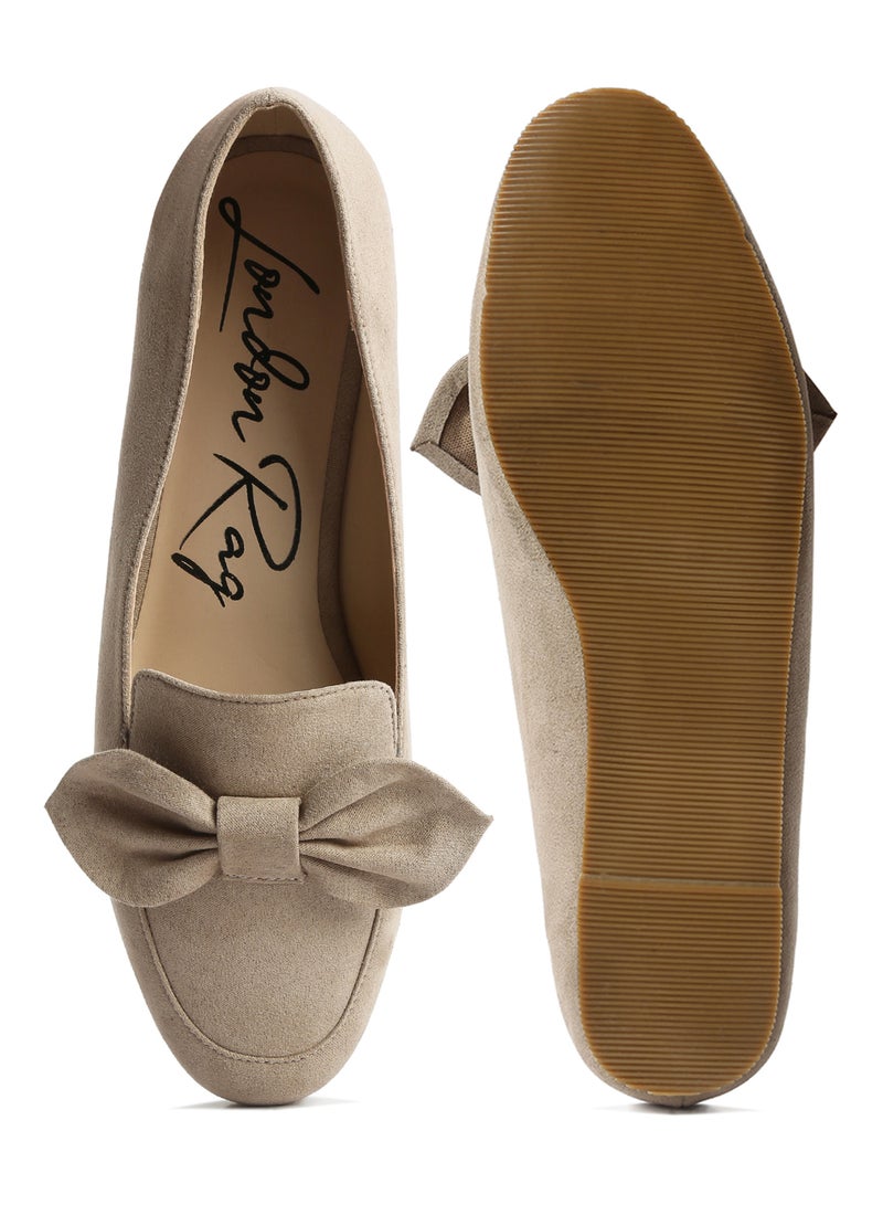 London Rag Bow Loafer in Tan  - Image 4