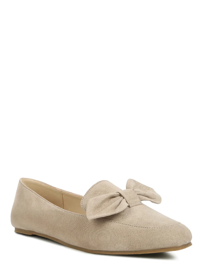 London Rag Bow Loafer in Tan