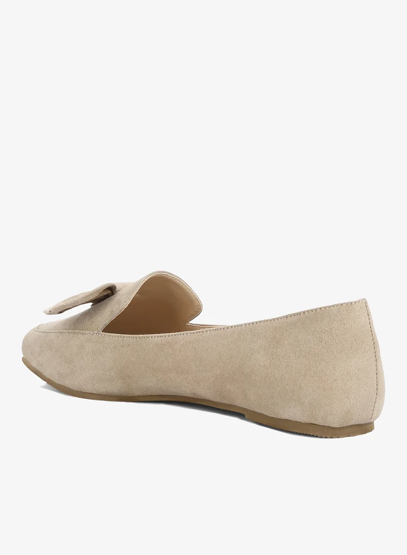 London Rag Tan Bow Loafer in Tan for Women | Best Price UAE