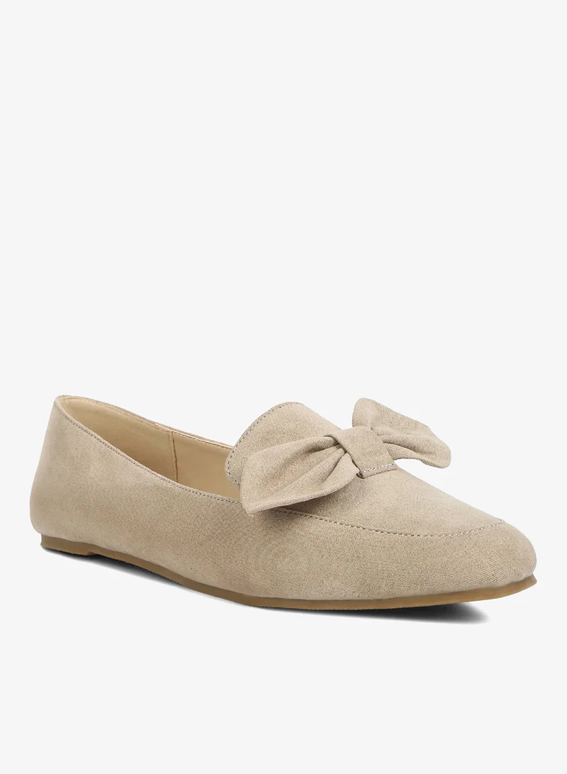London Rag Tan Bow Loafer in Tan for Women | Best Price UAE