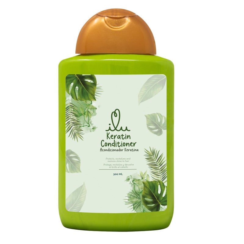 ILU Keratin Conditioner for Hair 10fl (Pack of 1) â€“ Keratin complex for Strengthening Hair, treatment for Damaged Hair, Frizz Control, Smooth & Shine Hair, bringing the strongest & healthiest hair. - Image 1