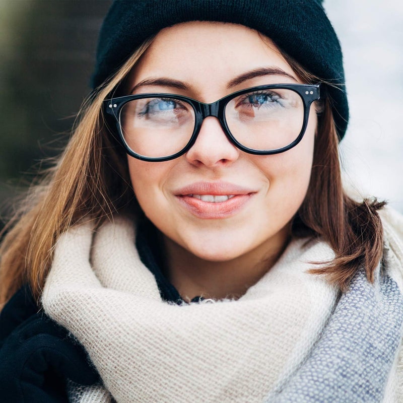 GQUEEN Fake Non Prescription Glasses Clear Lens for Women Men Oversized Frame UV400 Protection, 201581 - Image 3