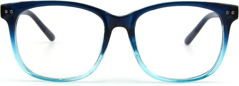 GQUEEN Fake Non Prescription Glasses Clear Lens for Women Men Oversized Frame UV400 Protection, 201581 - Image 5