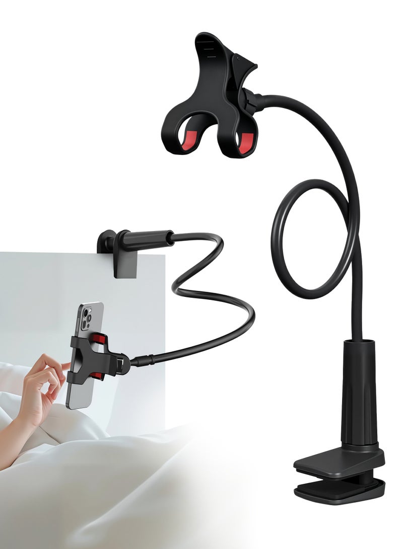 Smartphone Holder, 360 Degree Rotating Smartphone Holder with Screw Base for Use on or Next to Bed - Image 1