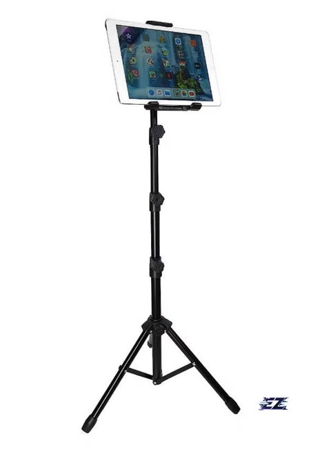 Tablet Floor Tripod Stand – Adjustable Height (4.7 to 12.9 inches) Tablet Holder Mount for iPad Pro 12.9, iPad Mini, iPad Air | Stable, Durable & Easy to Use – Ideal for Viewing, Video Calls, Streaming & Presentations