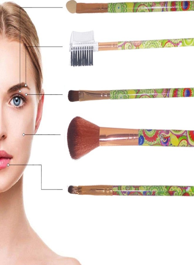 Confidence Super Soft Makeup Brushes Set For Women Wedding Use Green 25 Gram Pack Of 1 - Image 1