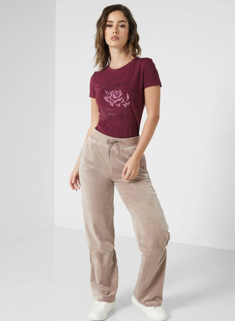 GUESS Crew Neck Printed T-Shirt