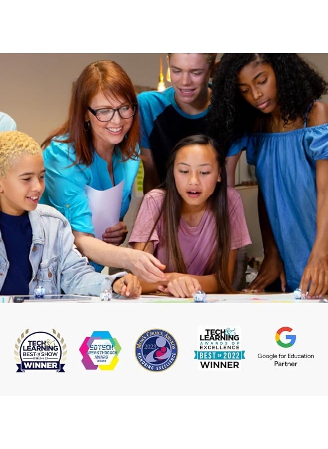 Ozobot - Evo Entry Kit: Interactive Coding Robot, Kids Ages 5+, Includes Color Code Markers, Charging Cable, Zip Case, Access to 700+ STEM Lessons - Educators & Parents, No Coding Experience Required - Image 1