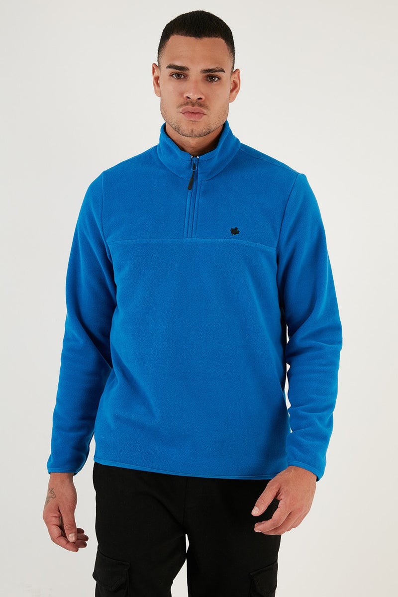 Buratti Slim Fit Anti-Pilling Non-Pilling Bato Collar Winter Raised Polar Fleece Men's POLAR 5906001 - Image 2