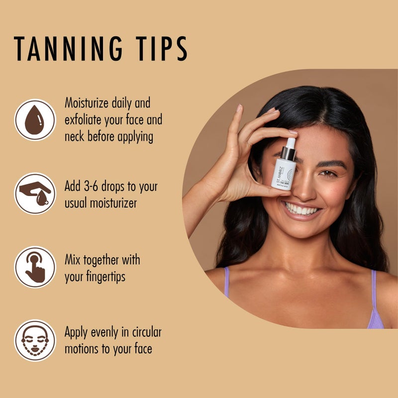 St. Moriz St Moriz Advanced Face Tanner Serum - Miracle Glow Hydrating Self Tan Face Serum with Q10 & Hyaluronic Acid - Natural Sunless Radiant Glow & Gradual Face Self Tanner (1.01 fl oz) - Image 5
