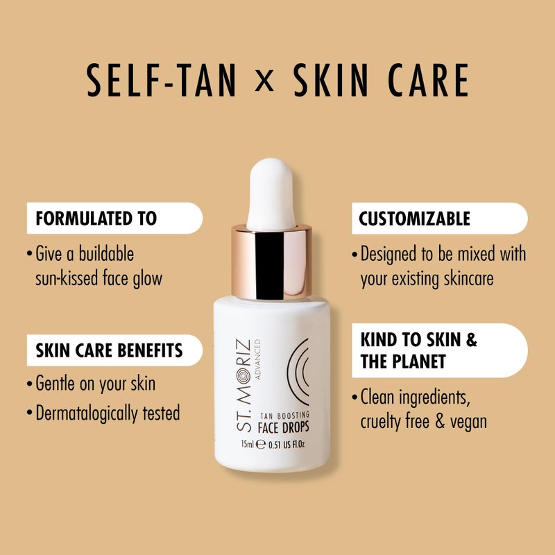 St. Moriz St Moriz Advanced Face Tanner Serum - Miracle Glow Hydrating Self Tan Face Serum with Q10 & Hyaluronic Acid - Natural Sunless Radiant Glow & Gradual Face Self Tanner (1.01 fl oz) - Image 2