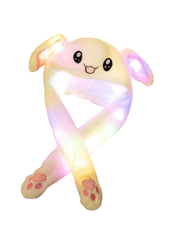 A fun and modern ear warmer with light from Ayda store, with a moving rabbit ear. Press the hands to make the ears move and make distinctive sounds. - Image 2