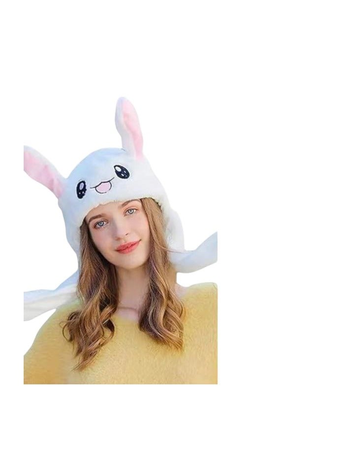 A fun and modern ear warmer with light from Ayda store, with a moving rabbit ear. Press the hands to make the ears move and make distinctive sounds. - Image 4