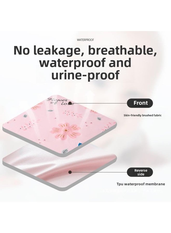 Waterproof Bed Sheet Cat Urine Hair Bed Cover Urine-Resistant Baby List Machine Washable Urine-Proof Cover Dog Rabbit Pet Cover Urine Pad-Color:Biscuit Bear-[waterproof And Breathable For All Seasons]-Specifications:Single Bed Sheet-230x300cm [for Large Beds And Sofas]  - Image 3