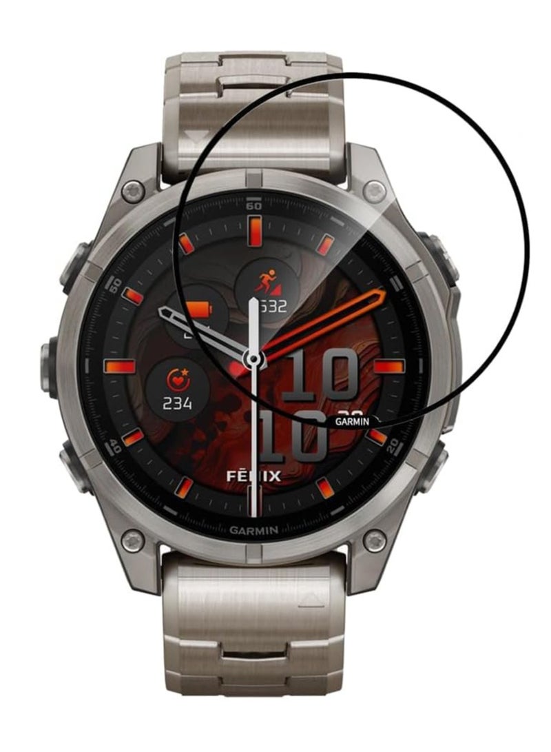 FITME 3pcs - Screen Protector 3D Compatible with Garmin Fenix 8 (51mm)  - Image 1