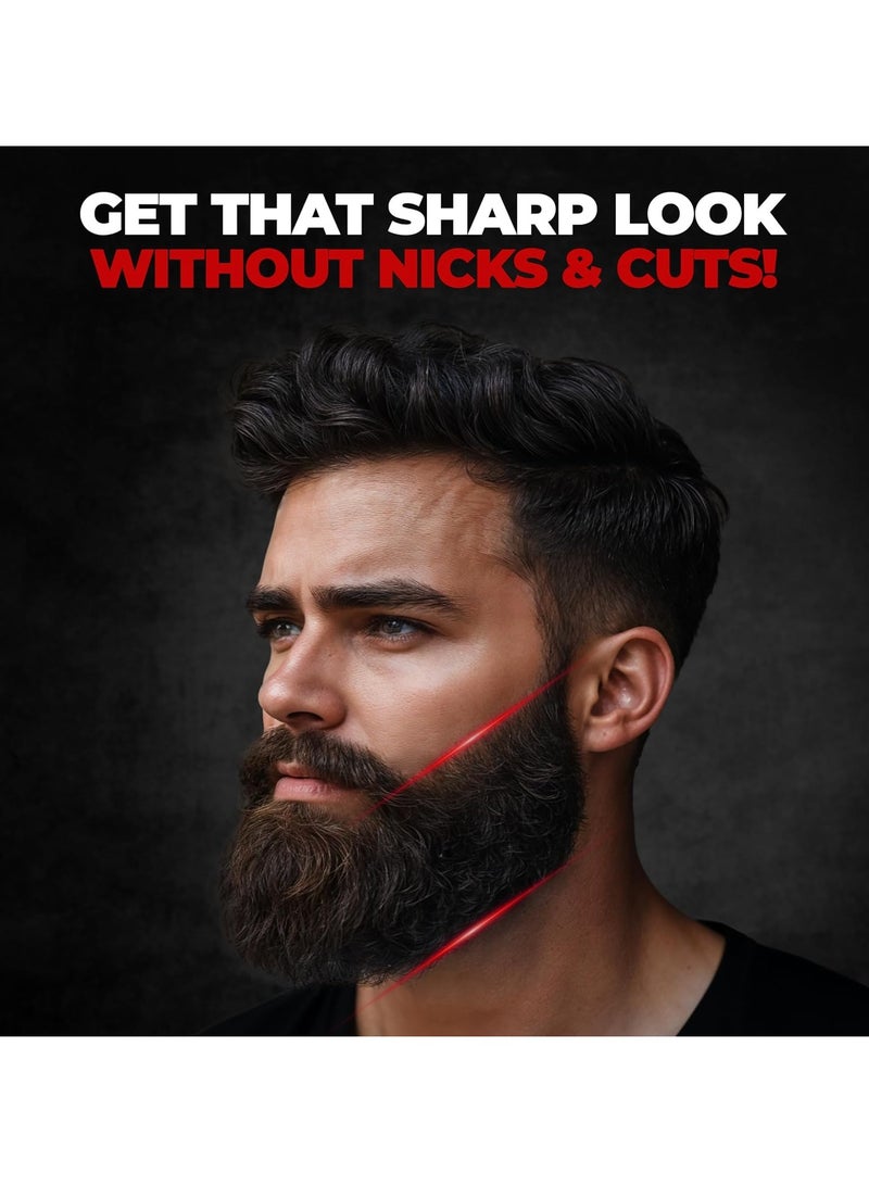 Beardo Beard Styling Tool for Men – Pack of 3 | Reusable Razor for Sharp, Safe & Precise Beard Shaping | Multi-Grooming Beard Shaper - Image 2